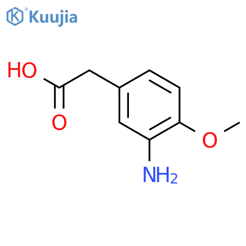 2-(3-amino-4-methoxyphenyl)acetic acid structure