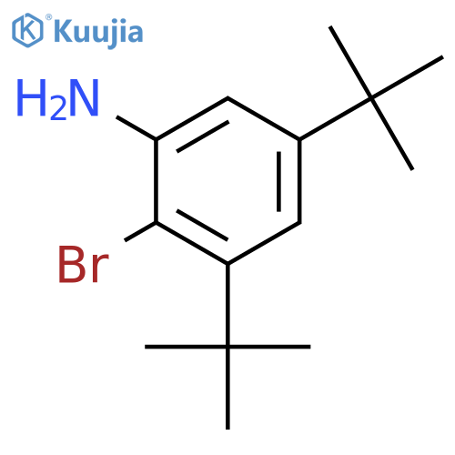 Benzenamine, 2-bromo-3,5-bis(1,1-dimethylethyl)- structure