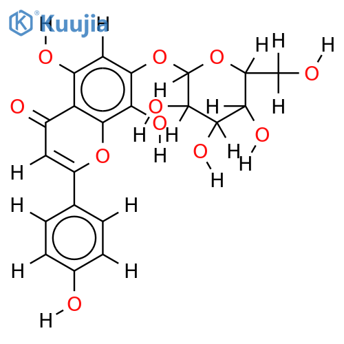 7-O-beta-D-Glucopyranoside-4',5,7,8-Tetrahydroxyflavone structure