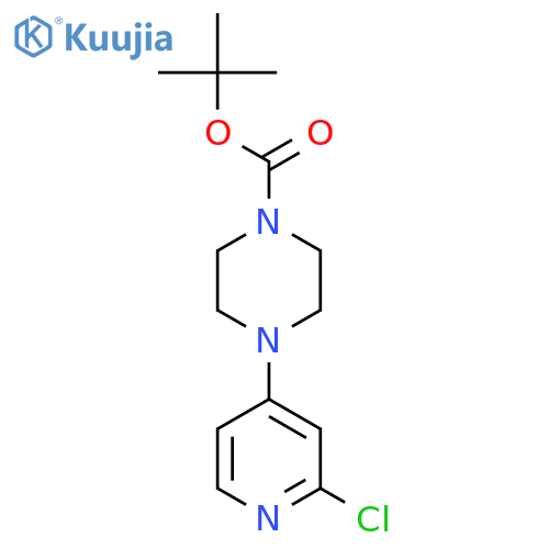 tert-butyl 4-(2-chloropyridin-4-yl)piperazine-1-carboxylate structure
