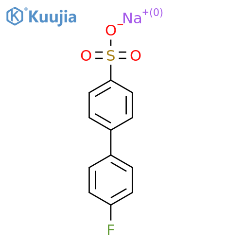 Sodium 4'-fluoro-[1,1'-biphenyl]-4-sulfonate structure