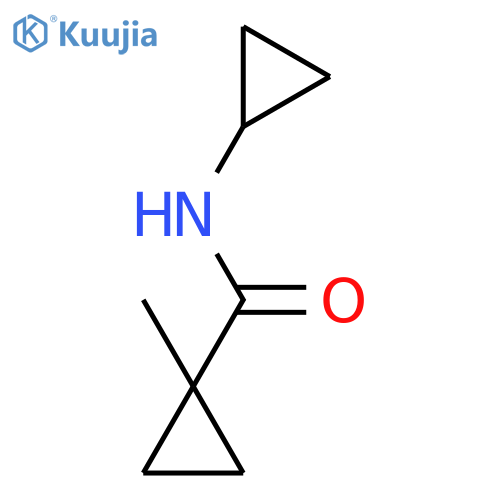 Cyclopropanecarboxamide, N-cyclopropyl-1-methyl- structure