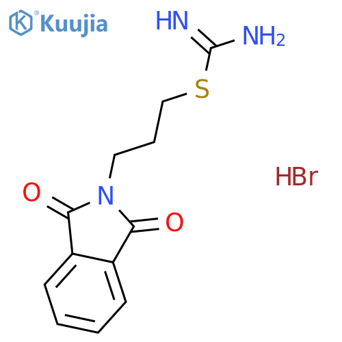 3-(1,3-dioxo-1,3-dihydro-2H-isoindol-2-yl)propyl carbamimidothioate hydrobromide (1:1) structure