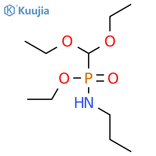Phosphonamidic acid, P-(diethoxymethyl)-N-propyl-, ethyl ester structure