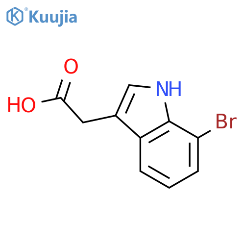 2-(7-bromo-1H-indol-3-yl)acetic acid structure