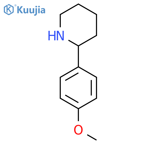 2-(4-METHOXYPHENYL)PIPERIDINE structure