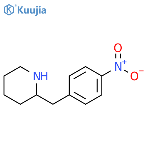 Piperidine, 2-[(4-nitrophenyl)methyl]- structure