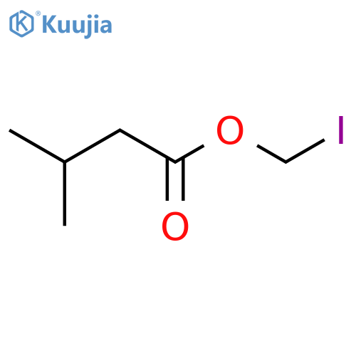 Butanoic acid, 3-methyl-, iodomethyl ester structure