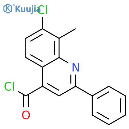7-Chloro-8-methyl-2-phenylquinoline-4-carbonyl chloride structure