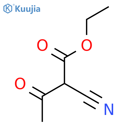 Ethyl 2-cyano-3-oxobutanoate structure