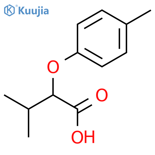 2-(p-tolyloxy)-3-methylbutanoic Acid structure