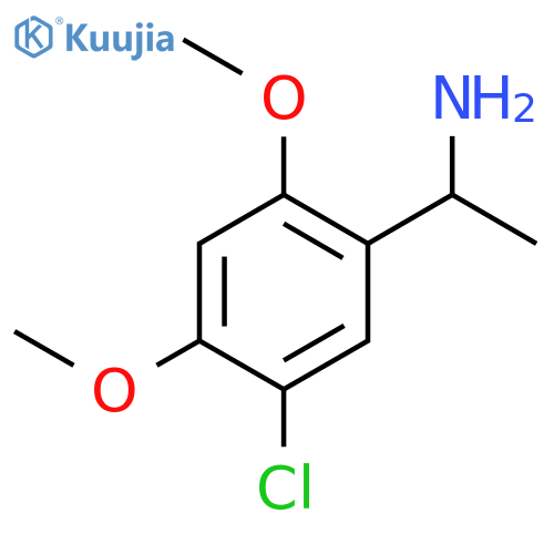 1-(5-chloro-2,4-dimethoxyphenyl)ethan-1-amine structure