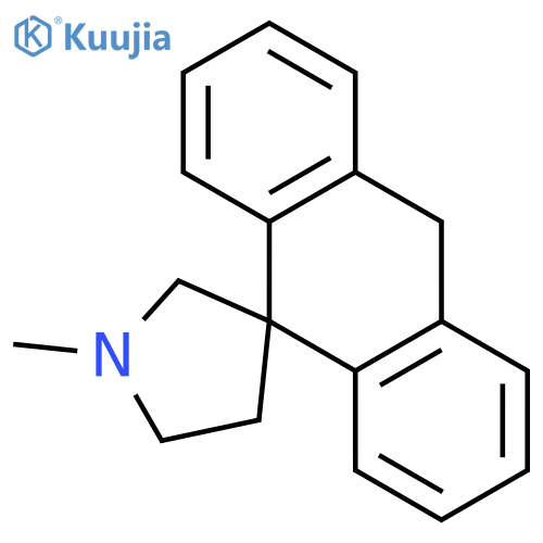 SPIRO[ANTHRACENE-9(10H),3'-PYRROLIDINE], 1'-METHYL- structure