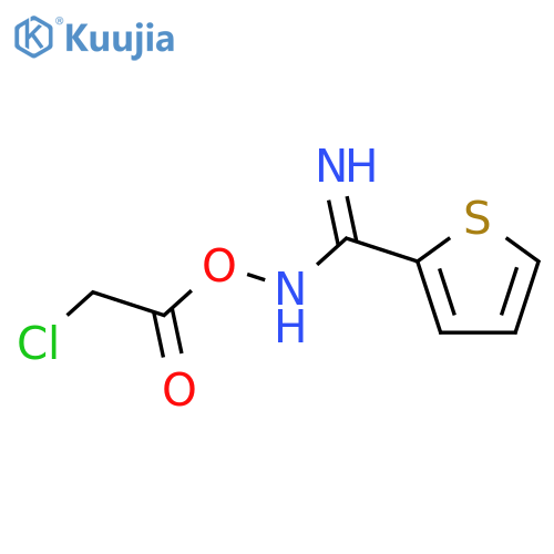 2-Thiophenecarboximidamide, N-[(chloroacetyl)oxy]- structure