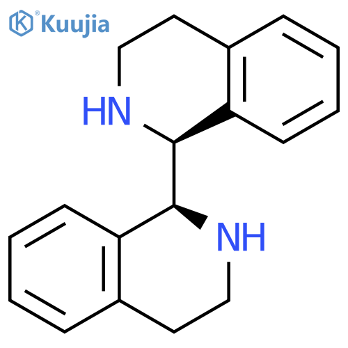 1,1'-Biisoquinoline, 1,1',2,2',3,3',4,4'-octahydro-, (1S,1'S)- structure