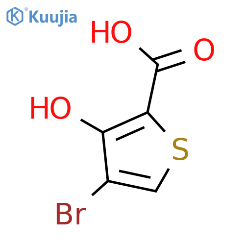 4-bromo-3-hydroxy-thiophene-2-carboxylic acid structure
