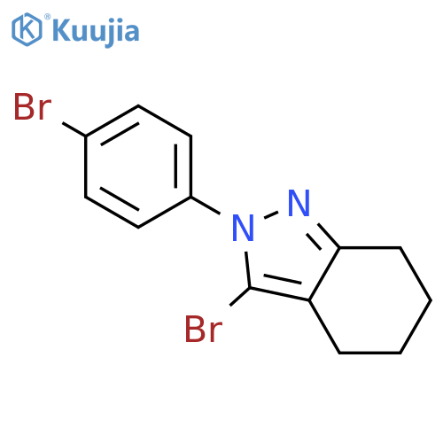 2H-Indazole, 3-bromo-2-(4-bromophenyl)-4,5,6,7-tetrahydro- structure