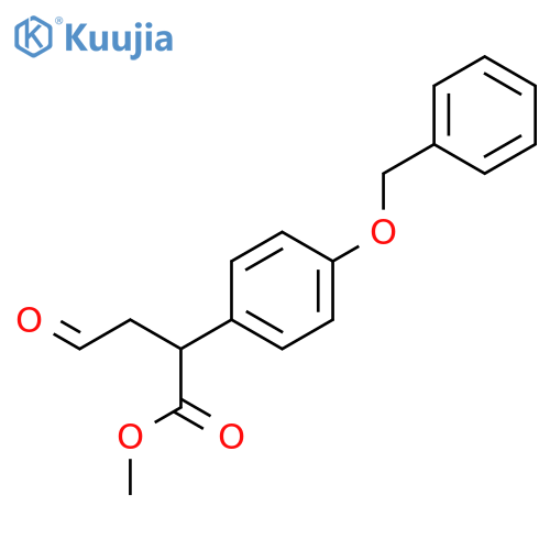 Methyl 2-(4-(benzyloxy)phenyl)-4-oxobutanoate structure