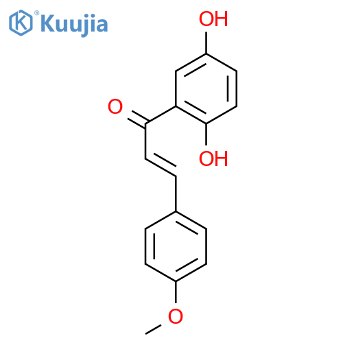 1-(2,5-dihydroxyphenyl)-3-(4-methoxyphenyl)prop-2-en-1-one structure