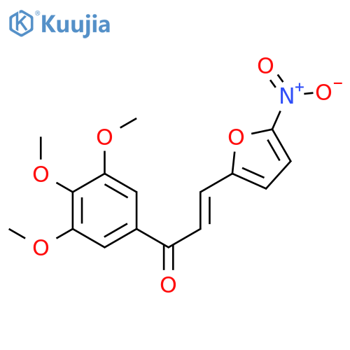 (2Z)-3-(5-nitrofuran-2-yl)-1-(3,4,5-trimethoxyphenyl)prop-2-en-1-one structure