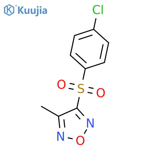 1,2,5-Oxadiazole, 3-[(4-chlorophenyl)sulfonyl]-4-methyl- structure