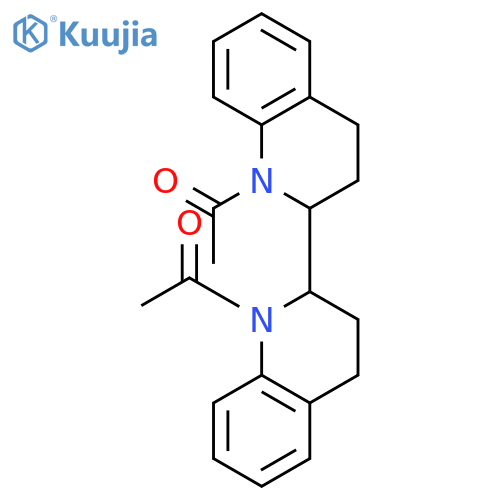 2,2'-BIQUINOLINE, 1,1'-DIACETYL-1,1',2,2',3,3',4,4'-OCTAHYDRO- structure