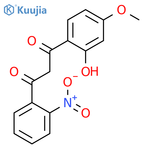 1,3-PROPANEDIONE, 1-(2-HYDROXY-4-METHOXYPHENYL)-3-(2-NITROPHENYL)- structure