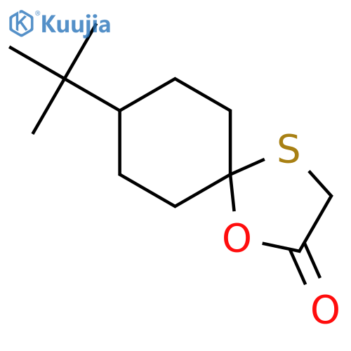 1-Oxa-4-thiaspiro[4.5]decan-2-one, 8-(1,1-dimethylethyl)- structure