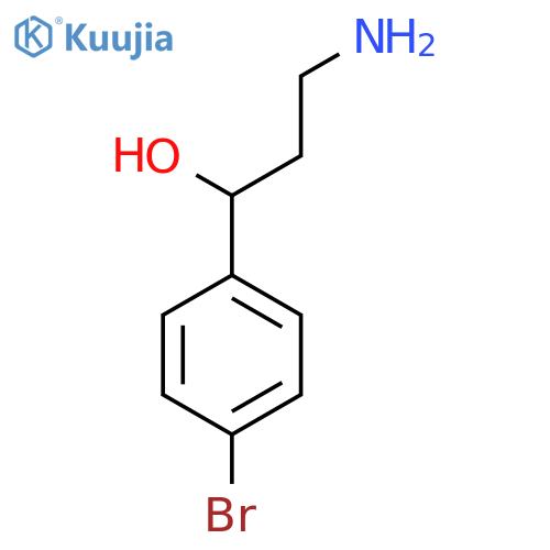 3-Amino-1-(4-bromophenyl)propan-1-ol structure