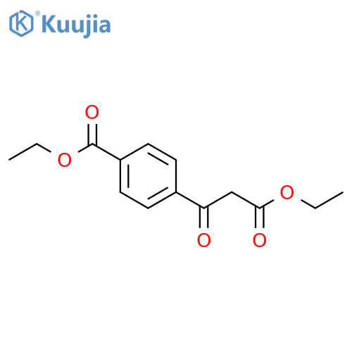 ethyl 4-(3-ethoxy-3-oxopropanoyl)benzoate structure