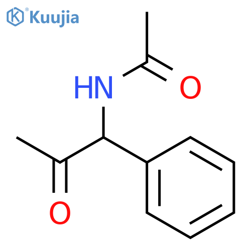 N-(2-oxo-1-phenylpropyl)acetamide structure