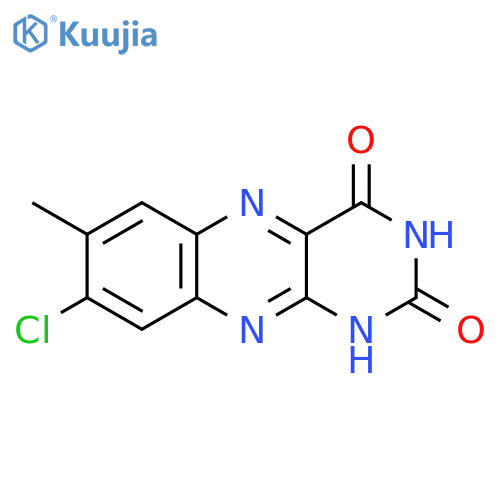 8-chloro-7-methylbenzo[g]pteridine-2,4(1H,3H)-dione structure