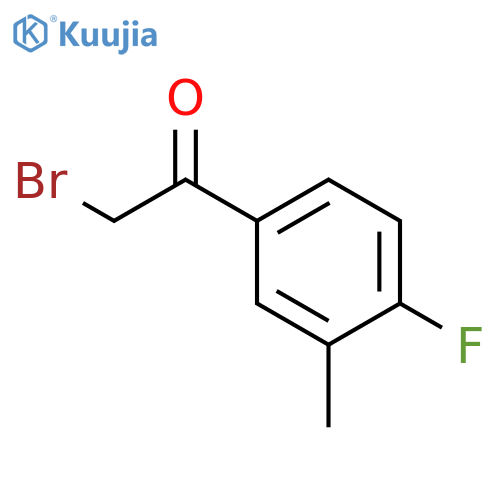 2-Bromo-1-(4-fluoro-3-methylphenyl)ethanone structure