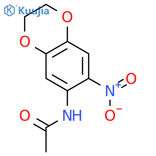 N-(7-nitro-2,3-dihydro-1,4-benzodioxin-6-yl)acetamide structure