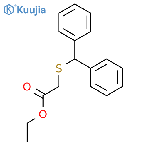 (Diphenylmethyl)thioacetic Acid Ethyl Ester structure