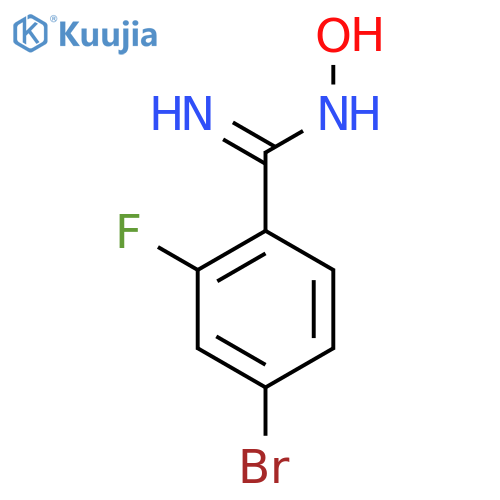 4-Bromo-2-fluoro-N-hydroxybenzimidamide structure