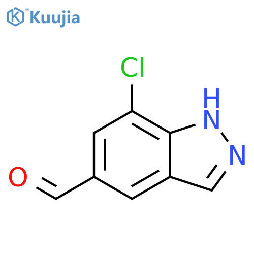 7-chloro-1H-indazole-5-carbaldehyde structure
