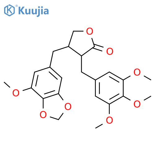 3,3',4,4',5,5'-Hexahydroxy-8,8'-lignan-9,9'-olide; (8S,8'S)-form, 3',4'-Methylene, 3,4,5,5'-tetra-Me ether structure