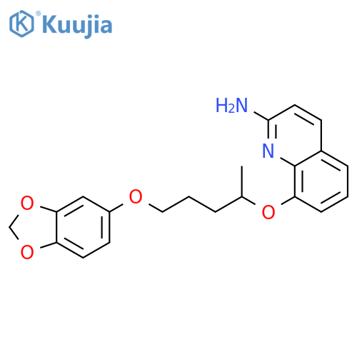 2-Quinolinamine, 8-[4-(1,3-benzodioxol-5-yloxy)-1-methylbutoxy]- structure
