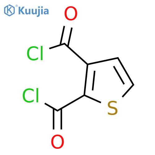 2,3-Thiophenedicarbonyl dichloride (9CI) structure
