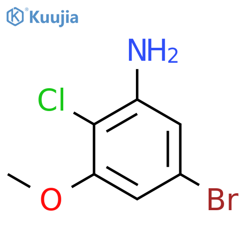 5-Bromo-2-chloro-3-methoxyaniline structure