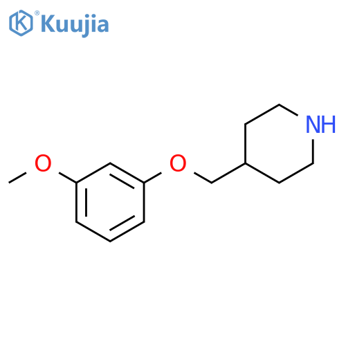 4-[(3-METHOXYPHENOXY)METHYL]PIPERIDINE structure