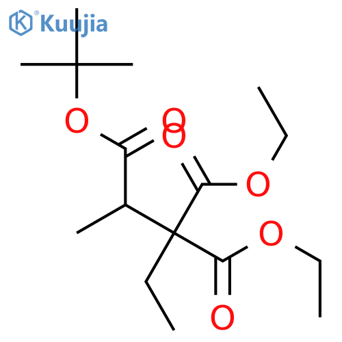 2,3,3-Pentanetricarboxylic acid, 2-(1,1-dimethylethyl) 3,3-diethyl ester structure
