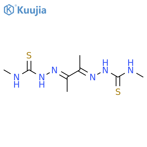 1-methyl-3-[(Z)-[(3Z)-3-(methylcarbamothioylhydrazinylidene)butan-2-ylidene]amino]thiourea structure