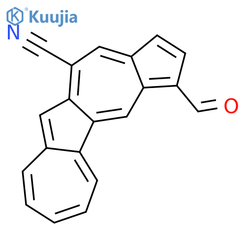 CYCLOHEPTA[A]CYCLOPENT[G]AZULENE-11-CARBONITRILE, 3-FORMYL- structure