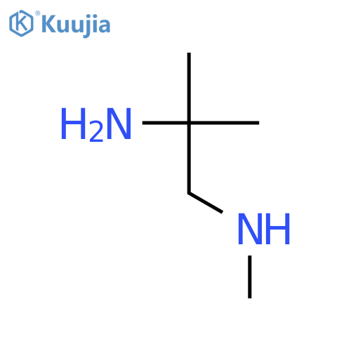(2-amino-2-methylpropyl)(methyl)amine structure