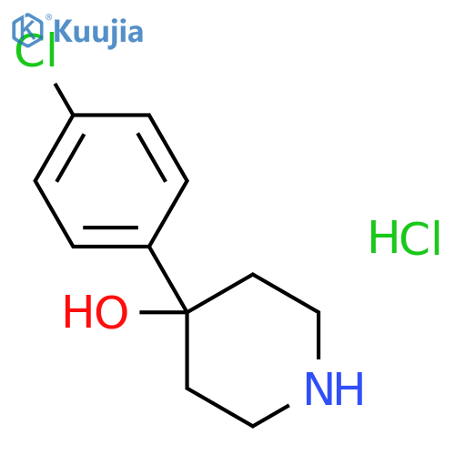 4-Hydroxy-4-(4-chlorophenyl)piperidine HCl structure