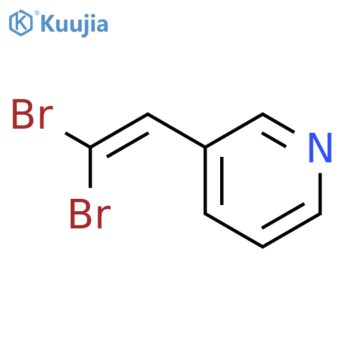 Pyridine, 3-(2,2-dibromoethenyl)- structure