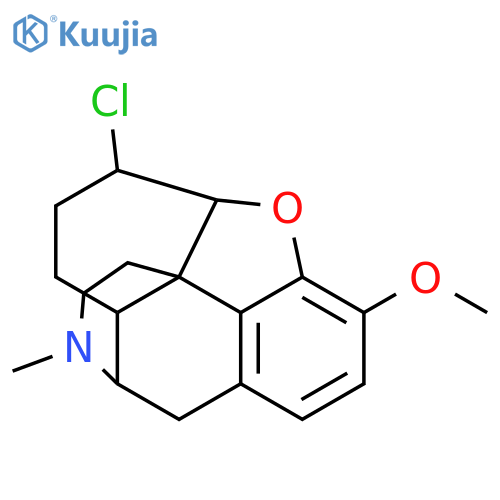 (5alpha,6alpha)-6-chloro-3-methoxy-17-methyl-4,5-epoxymorphinan structure