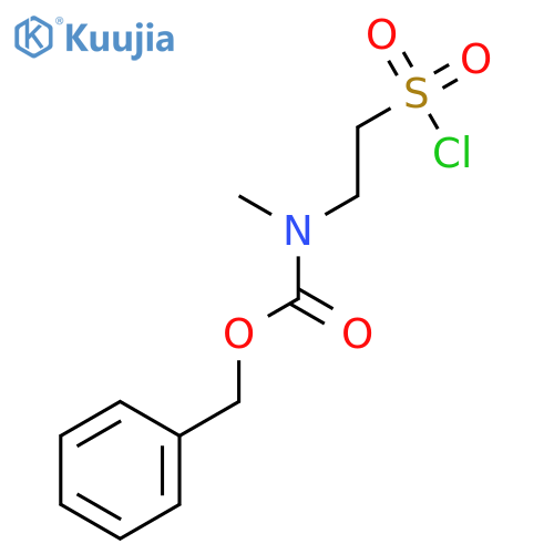 Carbamic acid, [2-(chlorosulfonyl)ethyl]methyl-, phenylmethyl ester structure